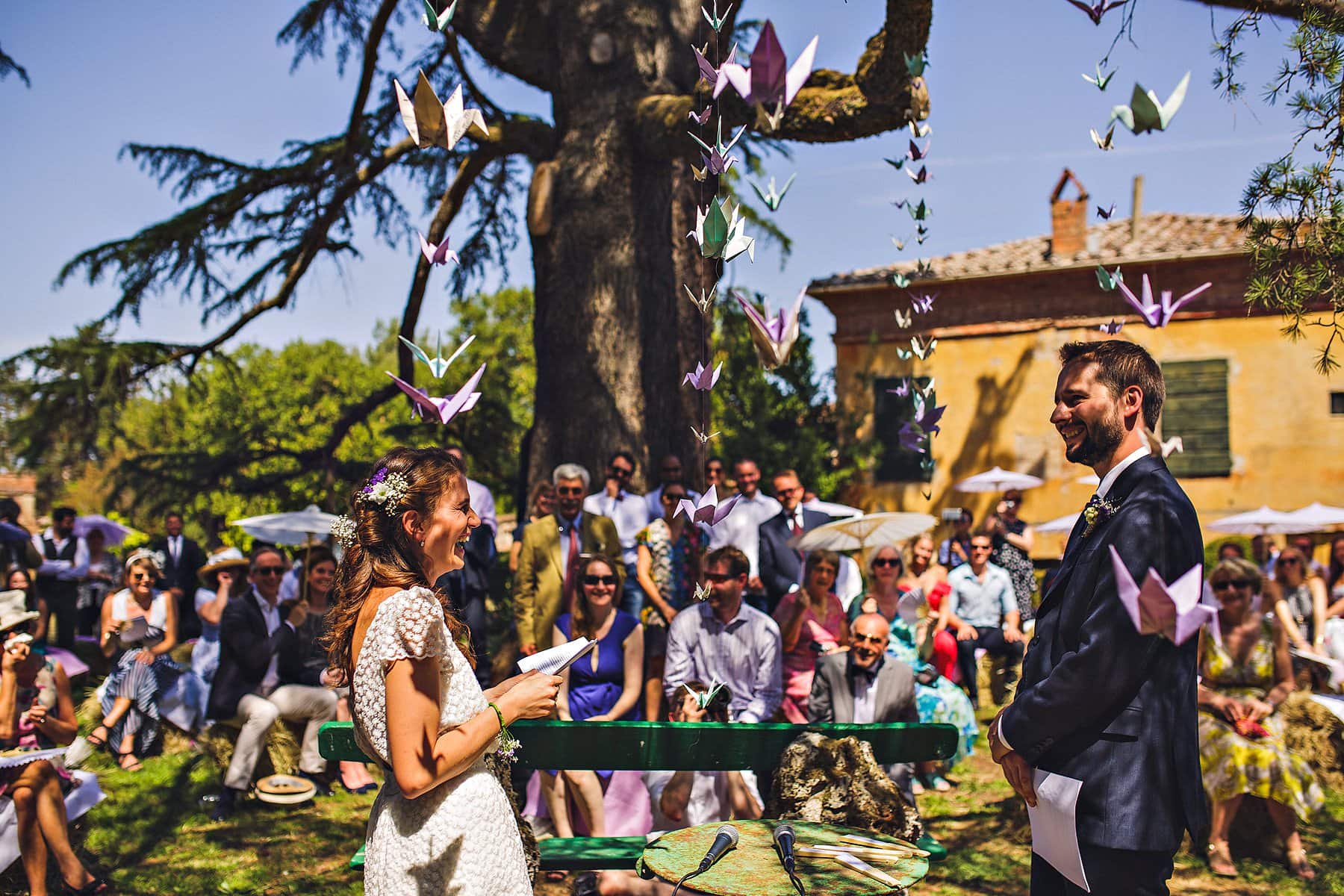 Bride Groom Ceremony Tenuta La Fratta Tuscany Destination Wedding Photographer,