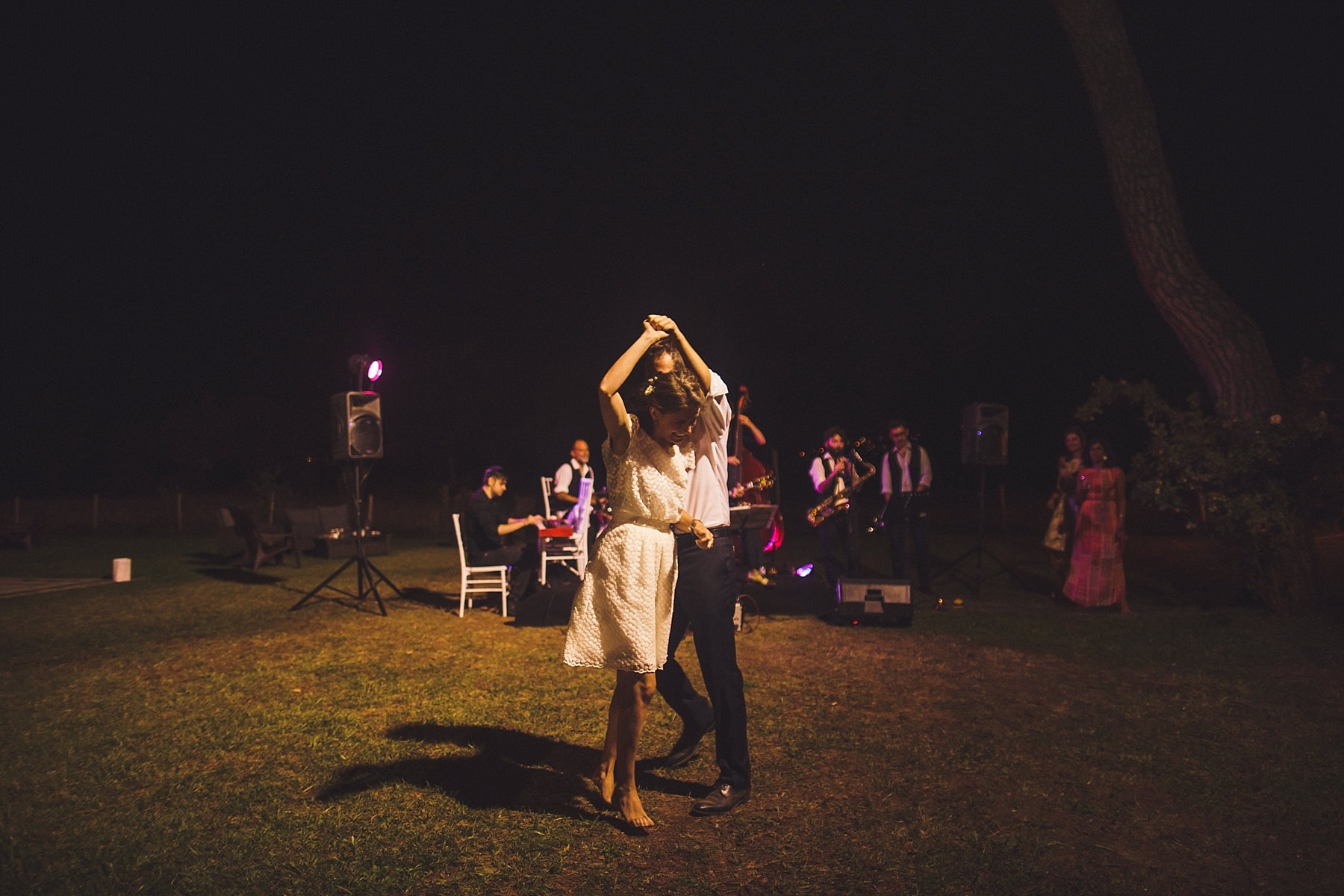Outdoor Dancing,Wedding at Tenuta La Fratta,Tuscany Wedding Photographer,