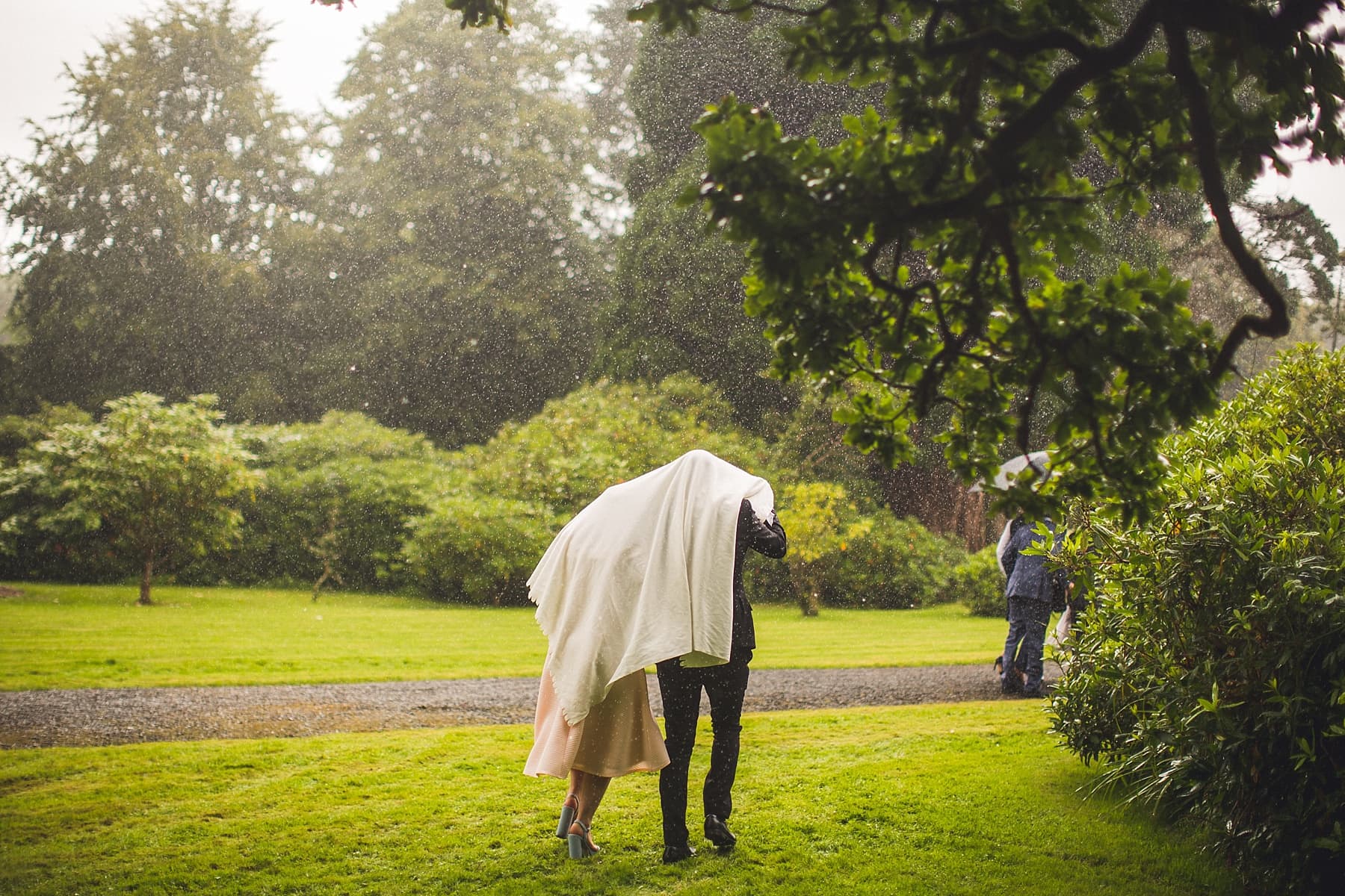 Markree Castle outdoor wedding,humanist ceremony,rainy wedding day,northern irish wedding photographer,