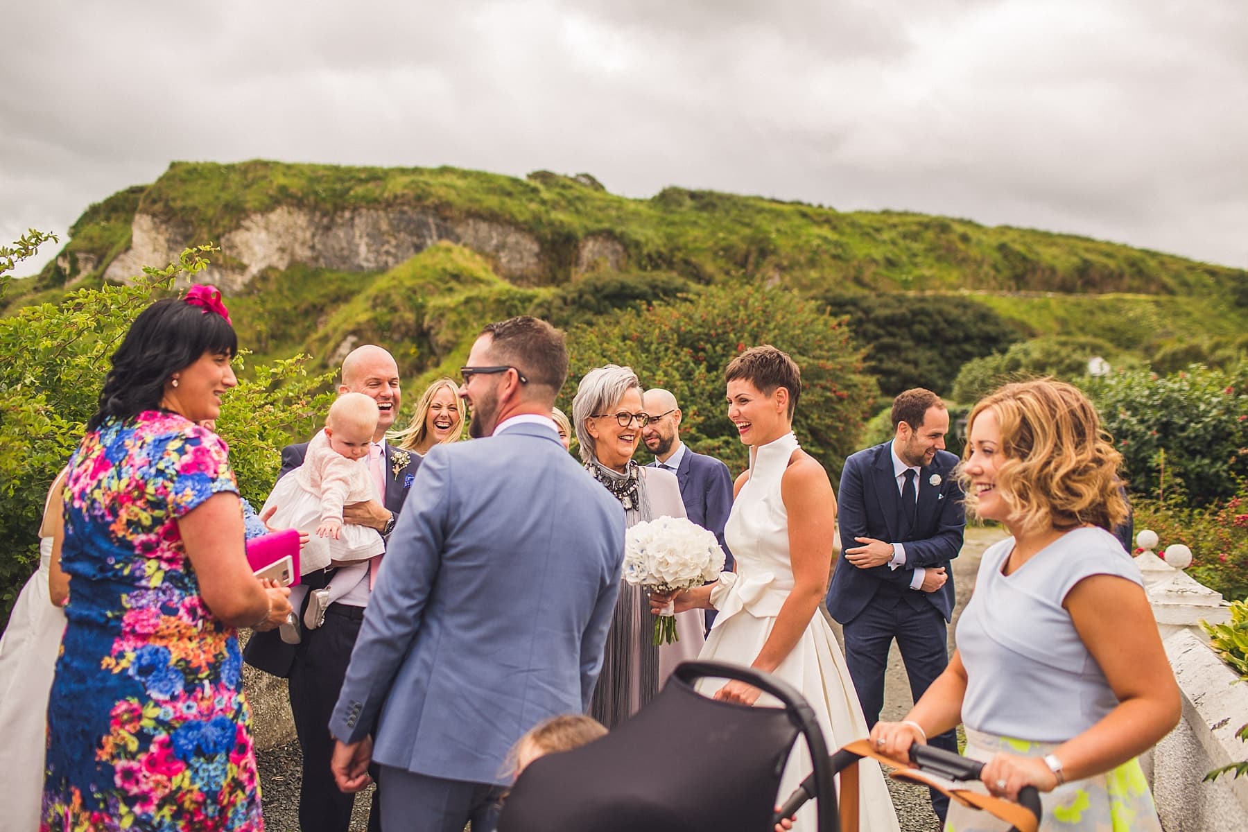 Portbradden harbour wedding,outdoor ceremony,national trust,intimate wedding,north coast ireland elopement,